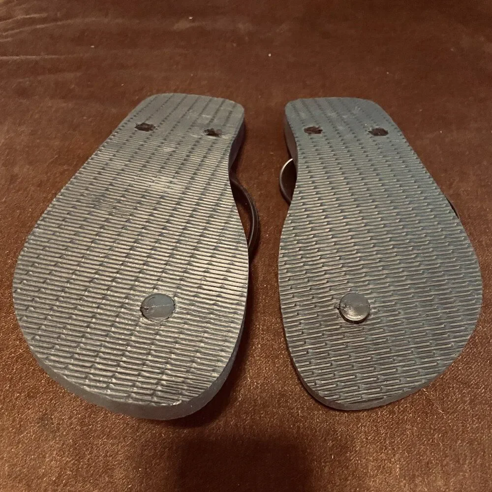 Super Rare Extra Wide Thong Straps Havaianas Mens Black 11/12 US 45/46 EUR